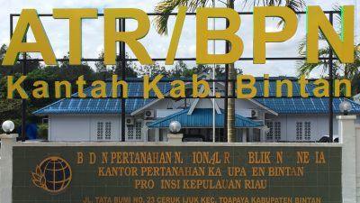Kantor BPN Kabupaten Bintan (Foto: pijarkepri.com/aji)
