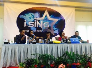 Para juri i-Sing Indonesia 2017 saat pers konfrens di Hotel CK Tanjungpinang, Minggu (6/8). (Foto: Aji Anugraha)