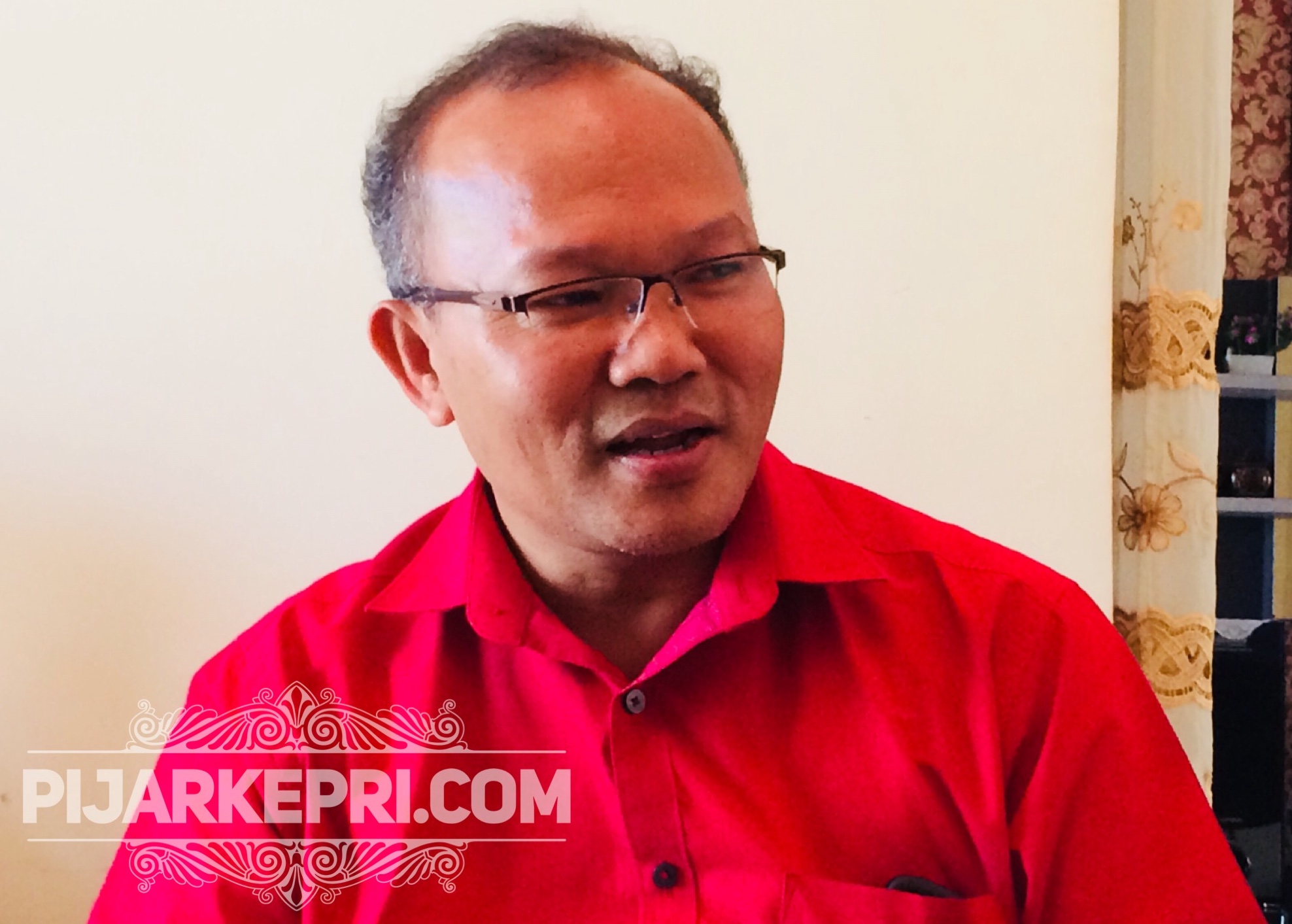 Wakil Sekretaris DPC PDI Perjuangan Tanjungpinang, Petrus M Sitohang. (Foto: pijarkepri.com)