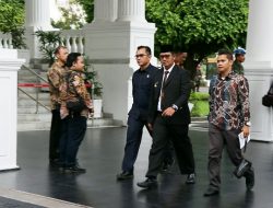 Bupati Bintan Apri Sujadi saat tiba didi Jakarta Internasional Expo (JIExpo) Kemayoran Jakarta. (Foto: Hum/pijarkepri.com)