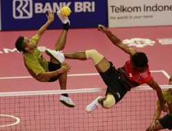 Indonesia vs Malaysia pada perhelatan Asian Games 2018. (foto : Bombastis.com)