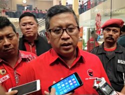 Wakil Ketua Tim Kampanye Nasional (TKN) Jokowi - KH Ma'ruf Amin, Hasto Kristiyanto, di Tanjungpinang. (f-ajianugraha)