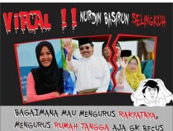Postingan pengguna akun Randudimas yang menyebutkan Gubernur Kepri Nurdin Basriun selingkuh dengan Bella, salah satu ASN di Pemprov Kepri. (f-sc-facebook)