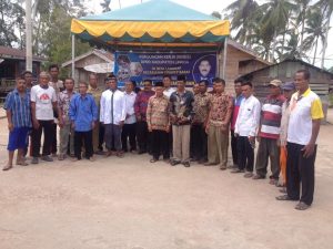 Anggota Komisi II DPRD Lingga Abdul Gani Atan Leman saat menggelar reses di desa Langkap, Singkep Barat, Rabu (13/2/2019).