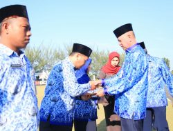 Wali Kota Tanjungpinang Syharul usai memimpin upacara Upacara Hari Kesadaran Nasional periode Maret 2019, di Pelataran Kantor Wali Kota Tanjungpinang, Senggarang. (fhms)