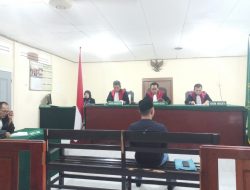 Sidang agenda Duplik sekaligus Replik, perkara Pemilu Caleg Gerindra Dapil Tanjungpinang Timur, M Apriandy, di Pengadilan Negeri Tanjungpinang, Jumat (21/6). (Foto: ang)