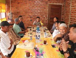 Kegiatan monitoring dan penggalangan Kapolres Lingga bersama Toga, Monas, FKUB dan Melayu Raya. (Foto Humas Polres Lingga).
