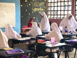 Suasana belajar di Pondok Pesantren Tahfiz Baitul Quran.