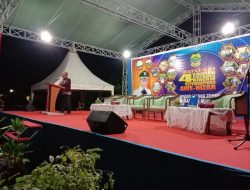 Bupati Lingga saat memberikan sambutan.