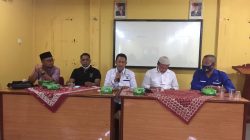 Rakor BISA Paslon Nomor urut 1, Salmizi, Rony Kurniawan, Mudhazir Zahid, M. Ishak dan Sukirno. (Foto Istimewa).