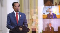 Presiden Jokowi saat membuka pertemuan pendahuluan B20 atau B20 Inception Meeting, yang digelar secara virtual dari Istana Kepresidenan Bogor, Jawa Barat, Kamis, (27/1/2022). (Foto : Lukas – Biro Pers Sekretariat Presiden)
