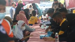 Vaksinasi merdeka untuk anak secara serentak berlangsung di Vihara Dharma Murni Sagulung, Kota Batam, Selasa (11/1/2022)