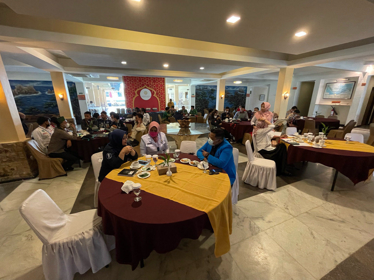 Sejumlah OKP dan OPD mengikuti Musrebang kepemudaan, di Hotel Comforta Tanjungpinang, Rabu (30/2/2022). (Foto Aji Anugraha)