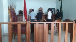 Sidang Gugatan perselisihan Hak Normatif mantan pekerja PT SBI, di PN PHI Tanjungpinang Maret 2023. (Foto: ajianugraha/pijarkepri.com)
