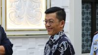 Pj Wali Kota Tanjungpinang saat menjemput Menteri Perhubungan di Bandara RHF silam (Sumber : Kafabihi)