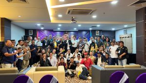 Peserta dan Peninjau di Pelaksanaan Konfrensi Provinsi Luar Biasa PWI Kepri periode 2023-2025, di Hotel 89 Penuin, Batam, Kepri, Sabtu (22/2/2025)