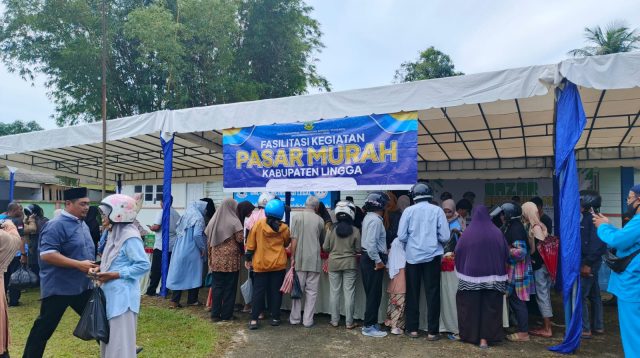 Pemerintah Kabupaten Lingga kembali menggelar pasar murah mandiri selama dua hari, 10 hingga 11 Maret 2025, di Kecamatan Singkep.