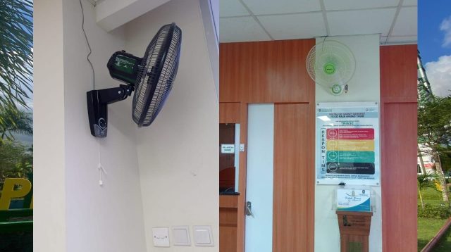 Kipas Angin yang disediakan RSUD RAT sebagai pengganti Pendingin Udara di RSUD RAT yang dikabarkan rusak lebih dari 3 pekan, Rabu (28/5/2025) (Foto: istimewa)