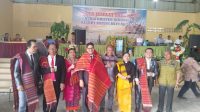 Kepala Dinas Komunikasi dan Informatika (Kominfo) Kota Batam, Rudi Panjaitan, saat menghadiri acara Pesta Gotilon Huria Kristen Indonesia (HKI) Batuaji Lama yang digelar Minggu (5/10/2025) di Gedung Serbaguna HKI Batuaji Lama, Kelurahan Sagulung Kota, Batam.