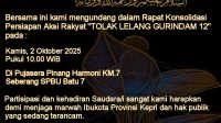 Forum Peduli Ibukota (FPI) Kepulauan Riau secara tegas menolak rencana privatisasi kawasan Gurindam 12 Tepi Laut, Tanjungpinang.