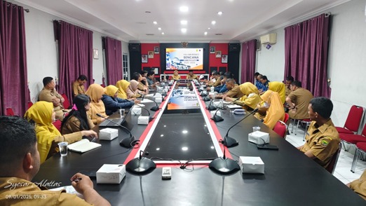 Pemerintah Kota Tanjungpinang melalui Bappelitbang saat menggelar Rapat Koordinasi Penyusunan Kajian Risiko Bencana (KRB) 2025–2029, Senin (1/9/2025), di Ruang Rapat Utama Bappelitbang.