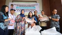 Pemerintah Provinsi Kepulauan Riau saat melepas ekspor produk olahan perikanan berupa fillet ikan anggoli ke Sydney, Australia, melalui Bandara Raja Haji Fisabilillah Tanjungpinang, Sabtu (7/3/2026)