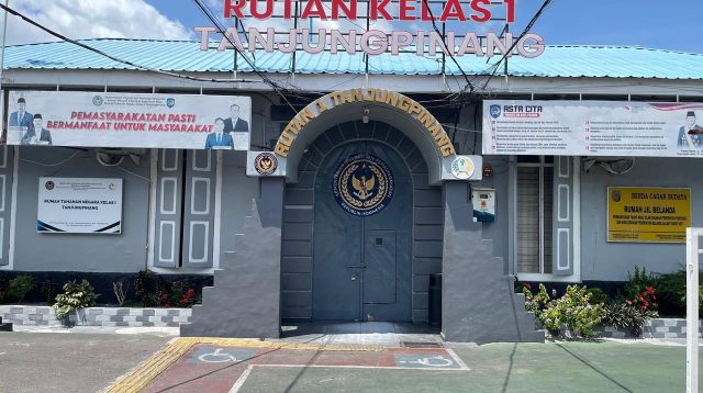Rumah Tahanan Negara (Rutan) Kelas I A Tanjungpinang, di Jalan Jawa, Tanjungpinang, Kepri, Kamis (26/3/2026) (Foto: pijarkepri.com)