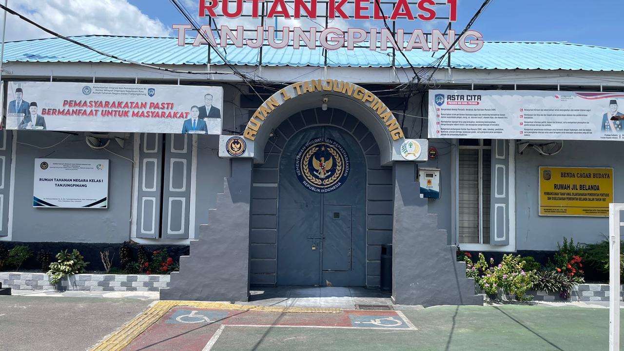 Rumah Tahanan Negara (Rutan) Kelas I A Tanjungpinang, di Jalan Jawa, Tanjungpinang, Kepri, Kamis (26/3/2026) (Foto: pijarkepri.com)