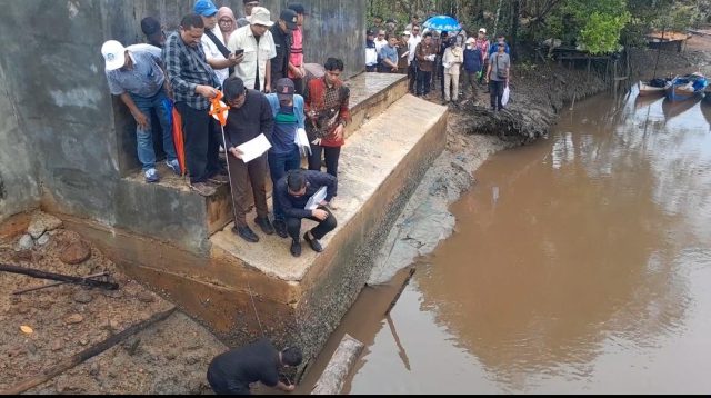 Sidang lanjutan perkara dugaan korupsi pembangunan jembatan penghubung Laboh di Desa Marok Kecil, Kabupaten Lingga, digelar dengan agenda pemeriksaan lapangan pada Kamis (9/4/2026).