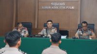 Polda Kepri saat menggelar Sidang KKEP digelar pada Jumat, (17/4/2026) di Ruang Sidang Komisi Kode Etik Polri Polda Kepri.