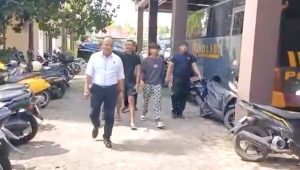 Satreskrim Polresta Tanjungpinang saat mengamankan sejumlah orang terkait dugaan kriminalitas di daerah itu, dua diantaranya anak di bawah umur, Senin (20/4/2026)