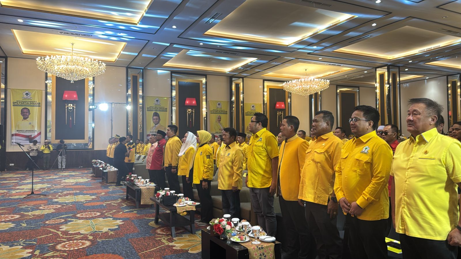 Wali Kota Tanjungpinang, Lis Darmansyah, menghadiri Musyawarah Daerah (Musda) Ke-V Dewan Pimpinan Daerah (DPD) Partai Golkar Provinsi Kepulauan Riau, yang digelar di Trans Convention Centre, Selasa (21/4/2026)