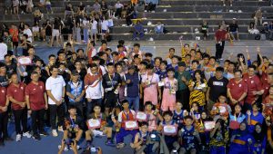 Foto bersama penutupan Turnamen Bola Basket Teo Chew Tanjungpinang Cup II di Lapangan Teladan, Tanjungpinang, Sabtu (9/5/2026) malam.