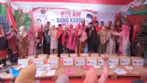 DPC PDI Perjuangan Tanjungpinang saat menggelar Bulan Bung Karno, di Sekretariat DPC PDI Perjuangan Tanjungpinang, Minggu (28/6/2026)