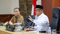 Wakil Gubernur Kepulauan Riau, Nyanyang Haris Pratamura, saat memimpin Rapat Koordinasi "Standarisasi Pelaporan dan Kinerja BUMD Menuju Efisiensi, Transparansi, dan Peningkatan PAD" di Balairung Raja Ali Kelana, Kantor Gubernur Kepri, Selasa (5/5/2026)