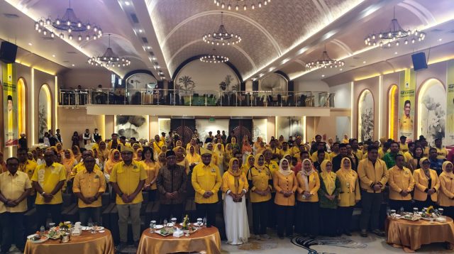 Musyawarah Daerah (Musda) Ke-VI Partai Golkar Kota Tanjungpinang resmi digelar di Altrue Hotel, Jalan Gudang Minyak, Kecamatan Tanjungpinang Barat, Minggu (5/7/2026)