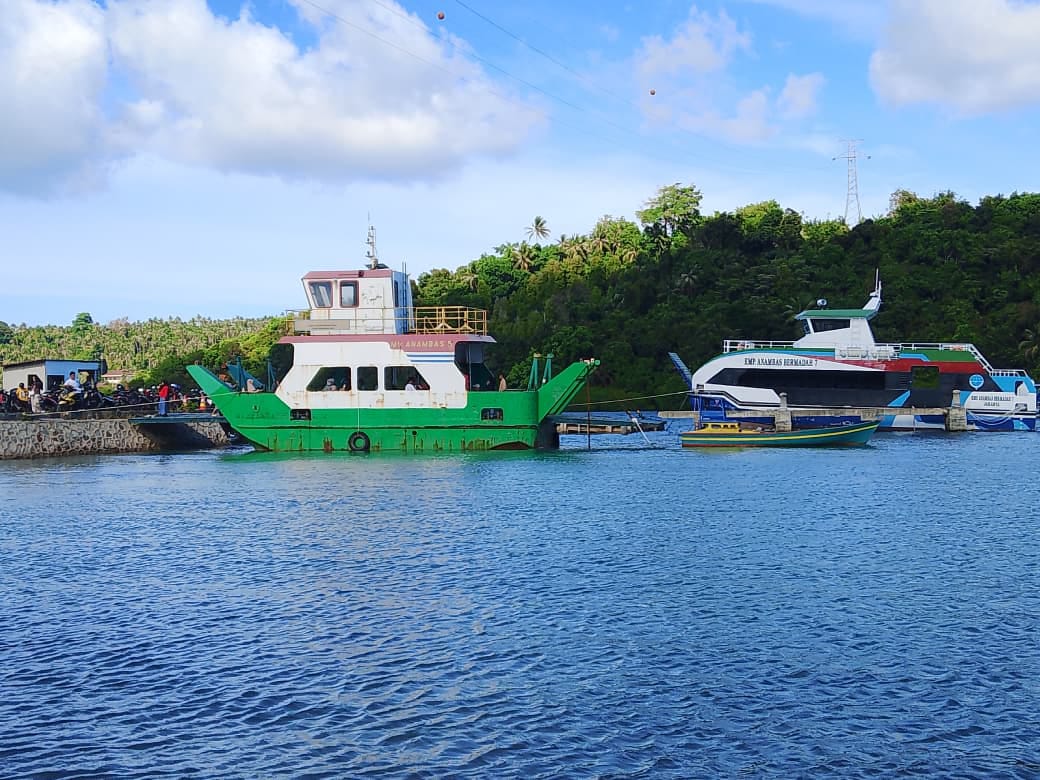 Kapal Roro MV Anambas Kembali Layani Rute Kampung Baru - Air Asuk. (Foto: Fendi/pijarkepri.com)
