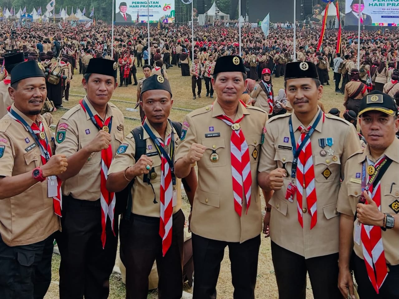 Wakil Bupati Kepulauan Anambas yang juga Ketua Kwartir Cabang (Kwarcab) Gerakan Pramuka Kepulauan Anambas, Raja Bayu Febri Gunadian, menghadiri Upacara Peringatan Hari Pramuka ke-65 sekaligus pembukaan Jambore Nasional (Jamnas) XII Tahun 2026 di Bumi Perkemahan dan Graha Wisata Pramuka Cibubur, Jakarta Timur, Jumat (14/8/2026).