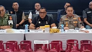 Wakil Bareskrim Polri Irjen Pol Nunung Syaifuddin dalam jumpa pers di Bareskrim Polri, Selasa (21/4/2026)