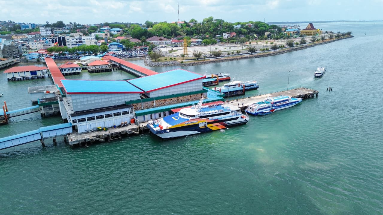 Documentasi ; Gambar Dari Udara Terminal Penumpang Sri Bintan Pura - Pelabuhan Tanjungpinang