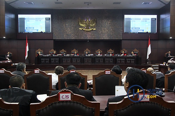 Sidang Mahkamah Konstitusi (MK). (Foto: HukumOnline.com)