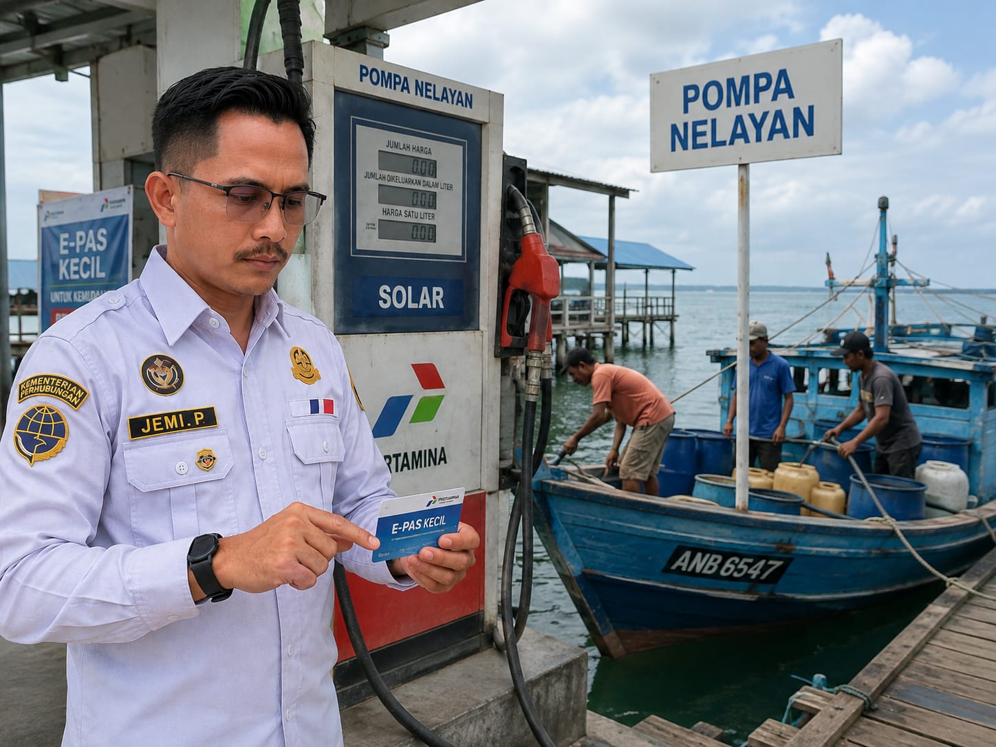 Plt. Kepala Kantor Syahbandar Tarempa, Jemi Permana, mengatakan pihaknya menargetkan seluruh kapal nelayan kecil memiliki E-Pas Kecil.