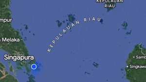 Provinsi Kepulauan Riau dari Google Map.