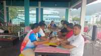 Rapat pembentukan panitia kontingen Porprov KONI Kabupaten Kepulauan Anambas. Berlangsung di rumah makan siantanur kelurahan Tarempa kecamatan Siantan