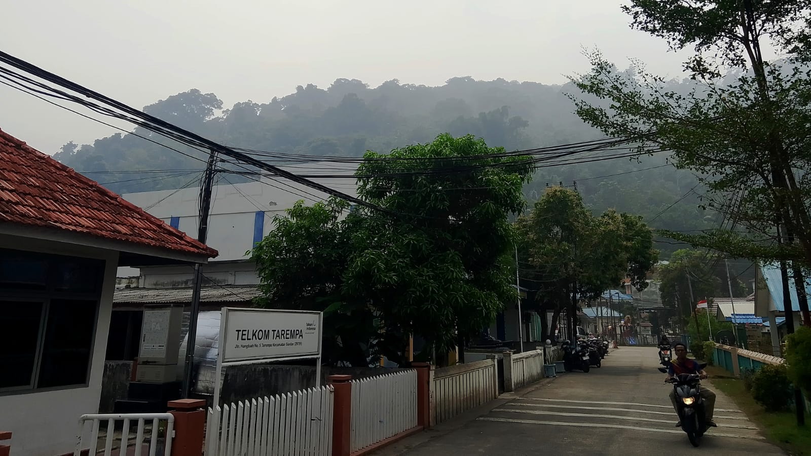 Kondisi Kabut Asap di Kecamatan Siantan, Kabupaten Kepulauan Anambas, Sabtu (19/9/2026) (Foto: Fendi)
