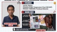 Penampakan MB yang diamankan Satuan Reserse Kriminal (Satreskrim) Polresta Tanjungpinang setelah diduga meminta uang Rp5 juta kepada humas PT Arga Alam Pongkar dengan modus mengancam akan mempertahankan pemberitaan terkait perusahaan tersebut. (Foto: Istimewa)