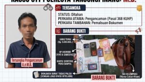 Penampakan MB yang diamankan Satuan Reserse Kriminal (Satreskrim) Polresta Tanjungpinang setelah diduga meminta uang Rp5 juta kepada humas PT Arga Alam Pongkar dengan modus mengancam akan mempertahankan pemberitaan terkait perusahaan tersebut. (Foto: Istimewa) Penampakan MB yang diamankan Satuan Reserse Kriminal (Satreskrim) Polresta Tanjungpinang setelah diduga meminta uang Rp5 juta kepada humas PT Arga Alam Pongkar dengan modus mengancam akan mempertahankan pemberitaan terkait perusahaan tersebut. (Foto: Istimewa)