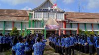 Bupati Kepulauan Anambas, Aneng, saatmemimpin langsung Upacara Peringatan Hari Kesaktian Pancasila yang berlangsung khidmat di halaman Kantor Bupati Kepulauan Anambas, Pasir Peti, Kecamatan Siantan, Kamis (1/10/2026).