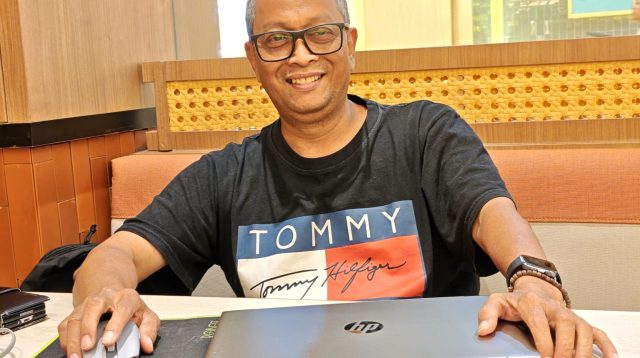 Saibansah Dardani, Ketua PWI Provinsi Kepulauan Riau sekaligus Ahli Pers Dewan Pers, saat ditemui pijarkepri.com, Minggu (4/10/2026) dalam suatu kesempatan.