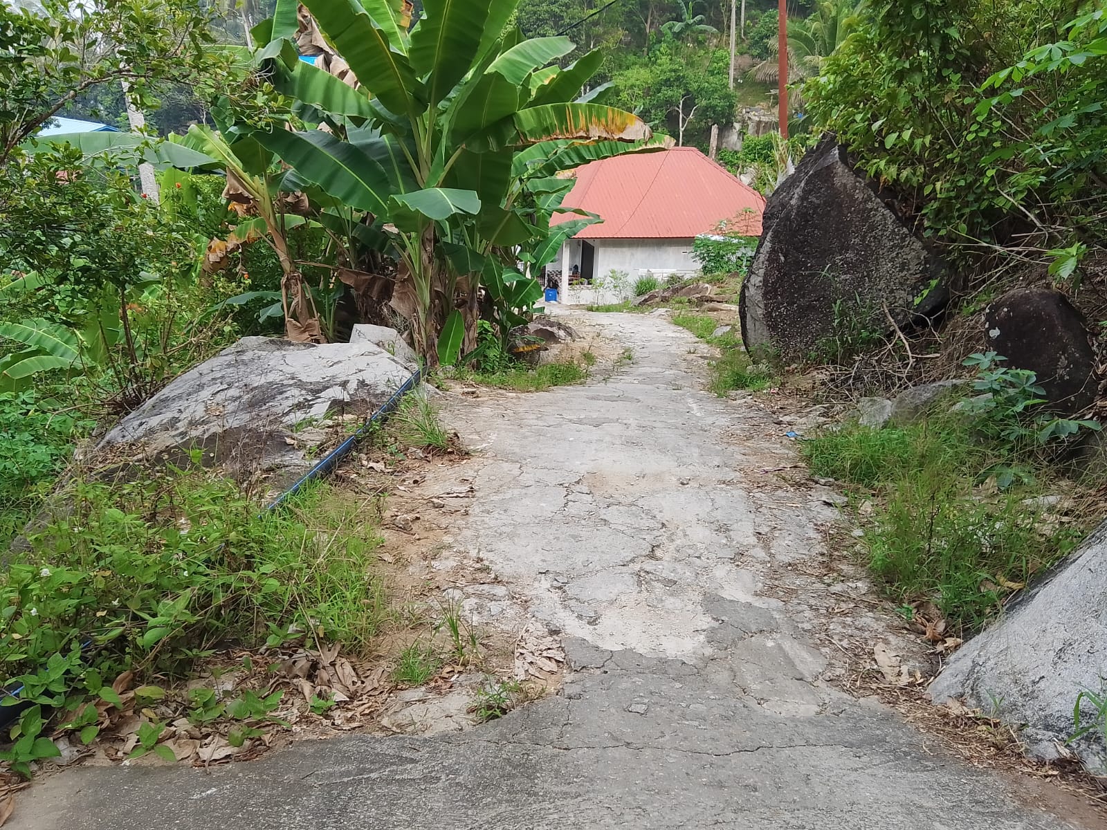 Kondisi jalan Desa Tarempa Barat Daya